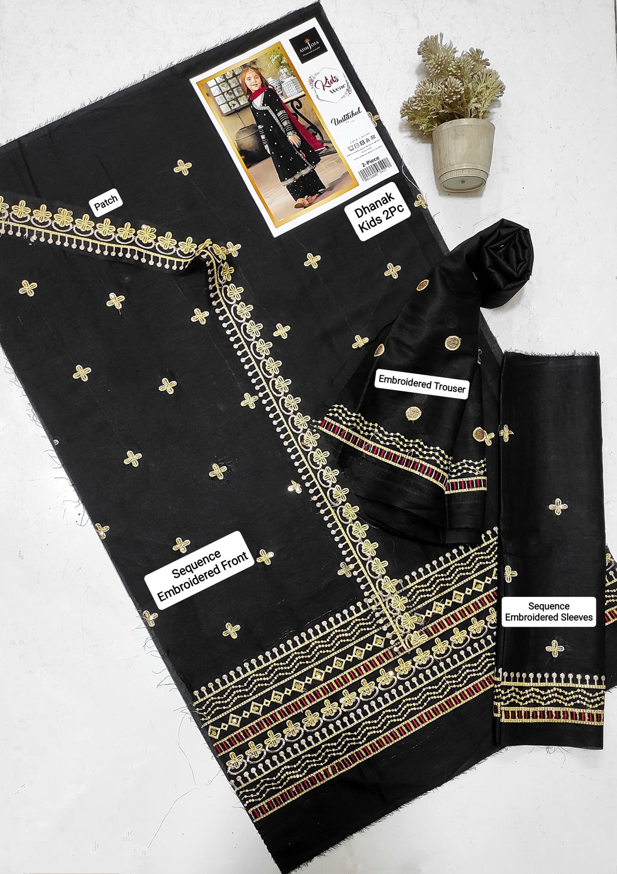 Kids Luxury Dhanak 2Pc