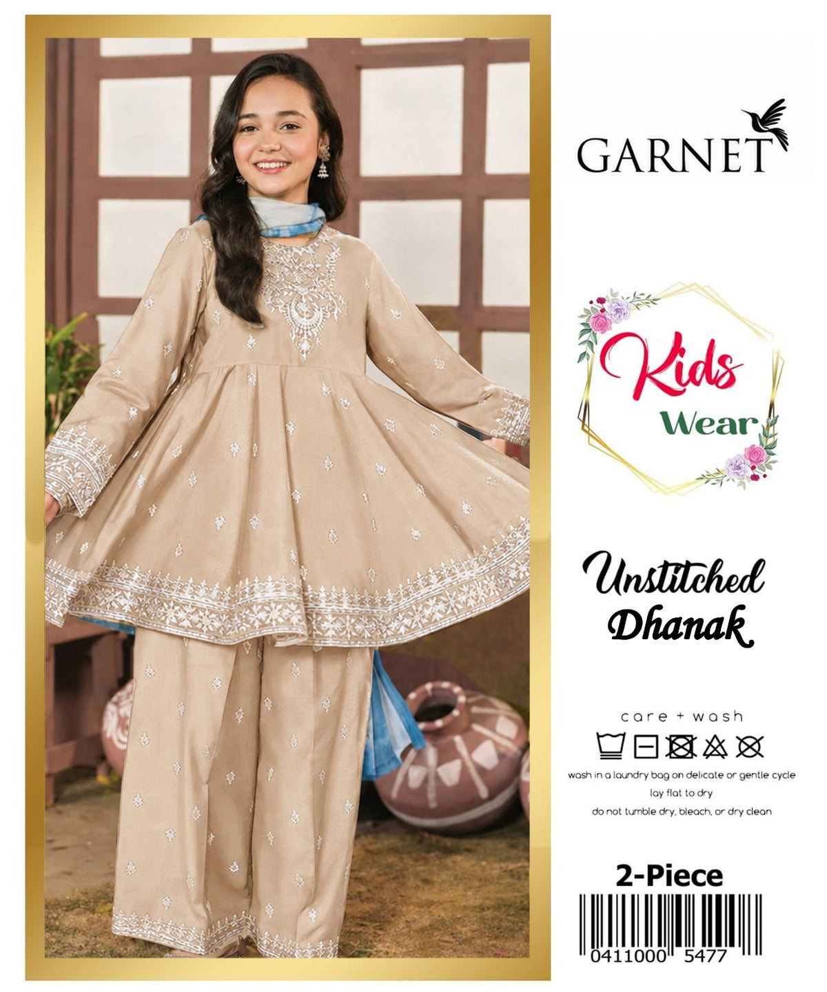 Kids Luxury Dhanak 2Pc