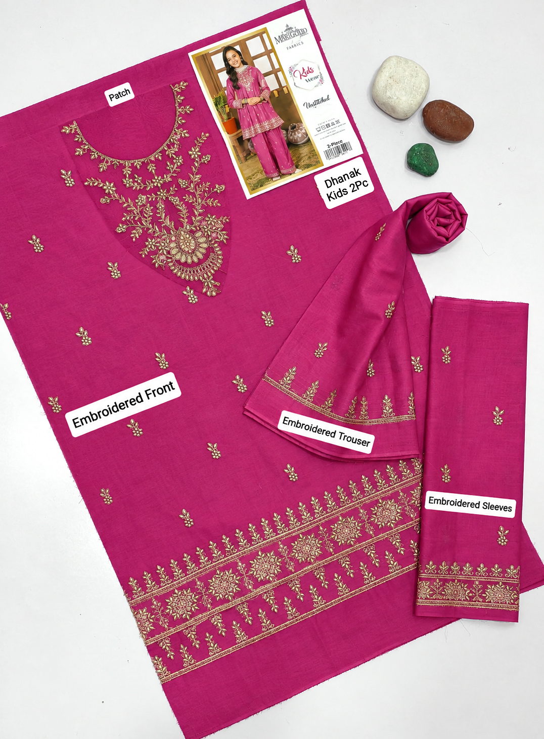 Kids Luxury Dhanak 2Pc