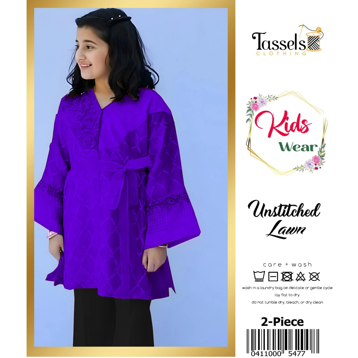 Kids Luxury Lawn 2Pc