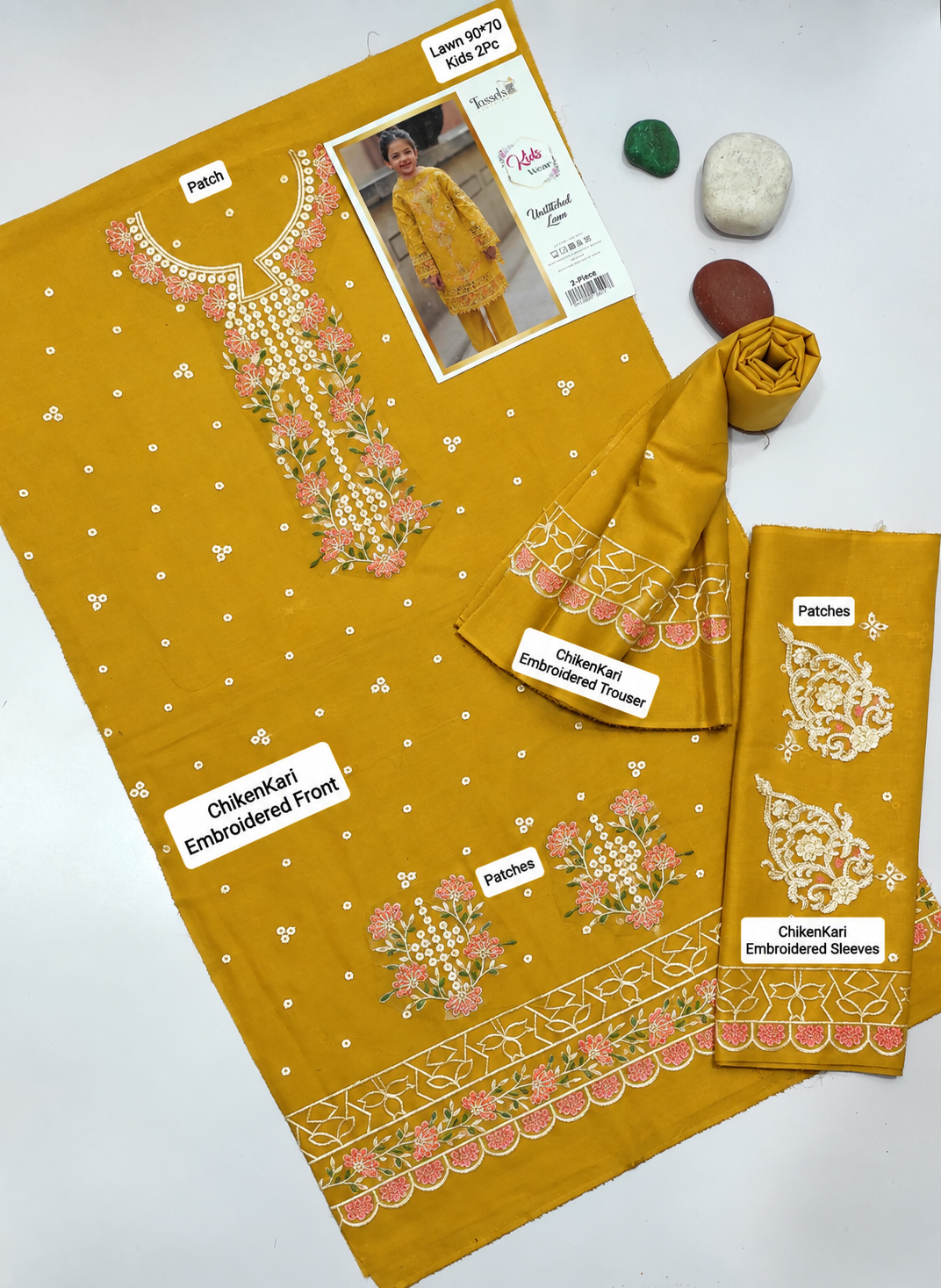 Kids Luxury Dhanak 2Pc
