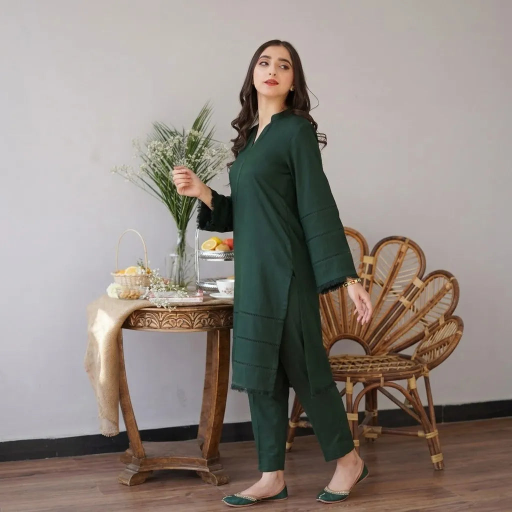 Luxury Dhanak Embroidered 3PC