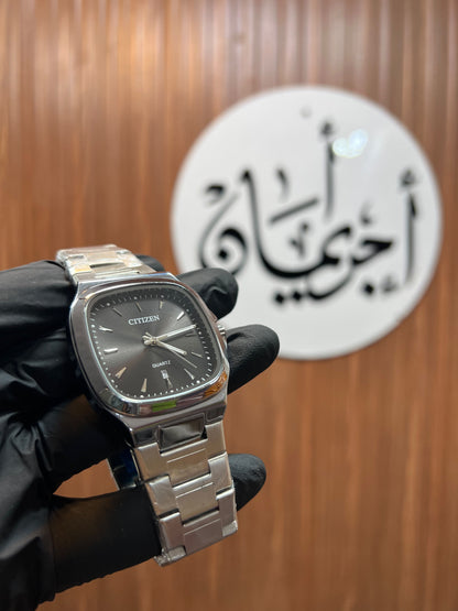 Citizen Cushion Shape Black Wrist Watch