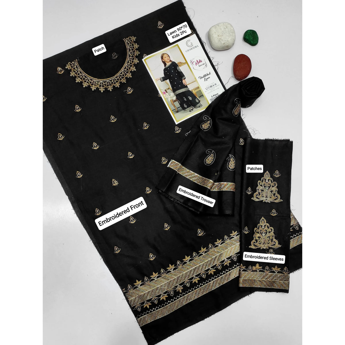 Kids Luxury Lawn 2Pc