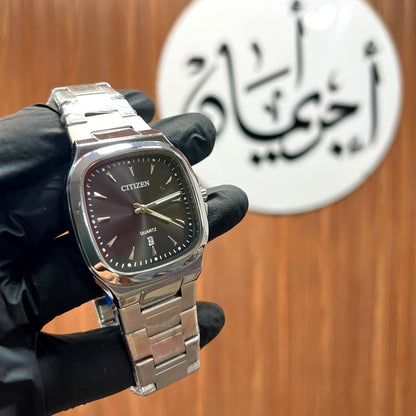 Citizen Cushion Shape Black Wrist Watch